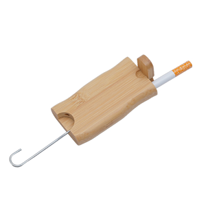 Wood dug-out with cleaning pin