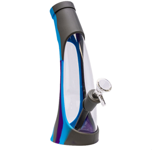 9" SILICONE GLASS BONG